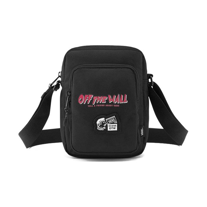 

Vans Fun Print Trendy Versatile Canvas Shoulder Crossbody Bag Men bags Black VN0A5F4JBLK Black