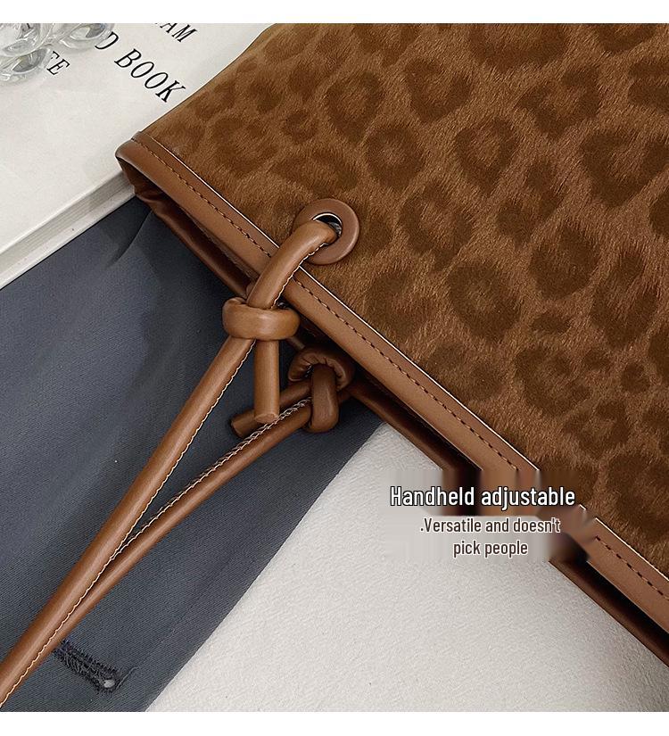 High-End Retro Umhängetasche mit Leopardenmuster 2025 - Trendiges Modeaccessoire für Frauen