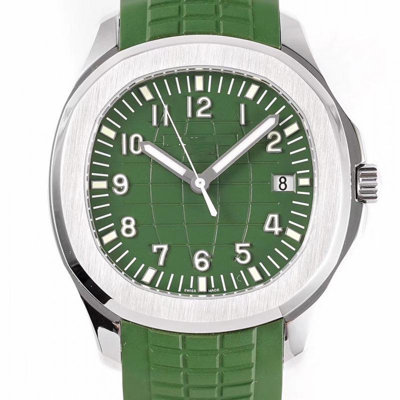 Patek Philippe Nautilus 40mm Herren Automatik Kalender Gummiarmband Uhr