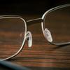 Reading Eyeglasses Ladies Men Durable Metal Metal Spectacle Frame Frame Crystal Glass Rectangular Hyperopia Presbyopia Reader Glasses +10 +15 +2.5