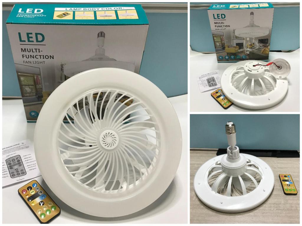 Kompakte LED Deckenventilator-Glühbirne mit E27-Sockel für Schlafzimmer und Restaurant