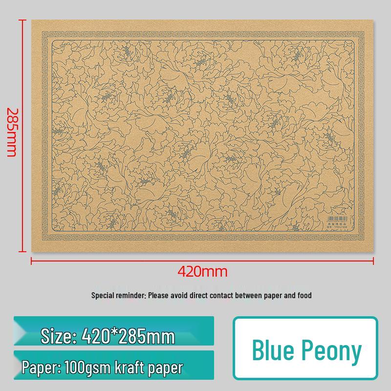Kraft Disposable Thickened Paper Placemats for Home & Kids Dining Tables 100 sheets