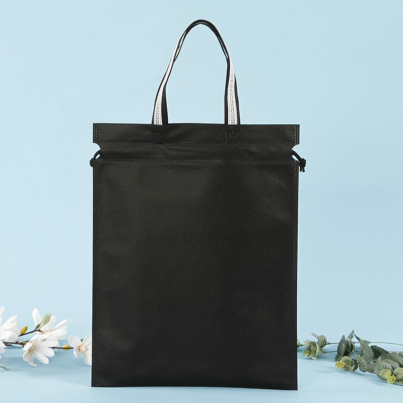 Handheld Non-Woven Dustproof Drawstring Gift & Storage Bag with Custom Logo for Shoes & Handbags