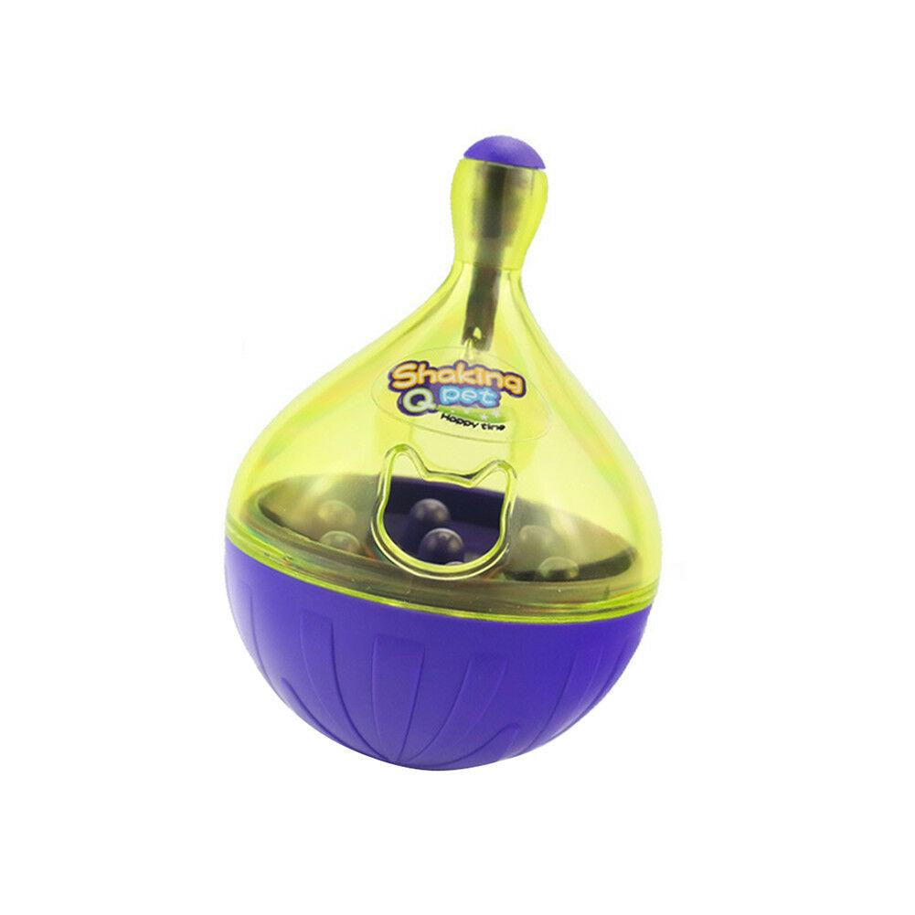 Pet Cat Dog Food Feeder Ball Treat Dispenser Training Interactive