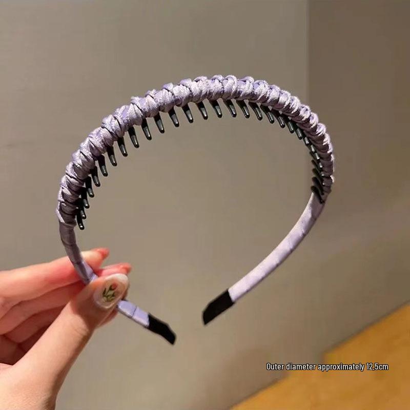 2023 Women's Non-Slip Hairband with Teeth - Ideal for Face Washing and Taming Small Hairs, Traceless Design