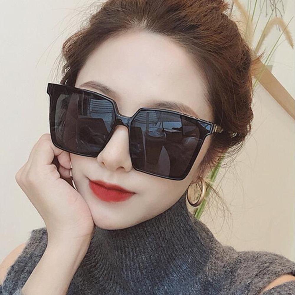 Trendy Large Frame Square Sunglasses - Korean Street Style for Women