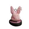 Gothic Bunny Plush Keychain Charm with Bandage Kawaii Key Ring Pendant Car Bag Ornament Halloween Gift Prank Toys