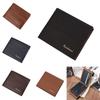 Elegante Cartera Nueva para Hombre Diseño Coreano Delgado Con Múltiples Ranuras para Tarjetas En Cuero PU