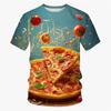 Divertente T-shirt Hip Hop Stampata in 3D Hot Dog Uomo Donna Bambino Casual Grafica Cibo Delizioso Stile Harajuku Streetwear Manica Corta