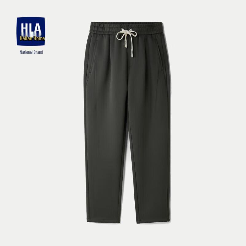 

Men s Soft Wool-Blend Drawstring Cropped Trousers L