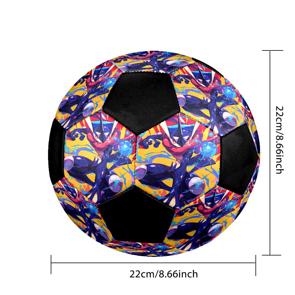 Pokemon Indoor Soccer Ball Colorful Machine Stitched PVC Size 5 Team Training Competition Ready Durable High-Bounce Cool Sports Gift