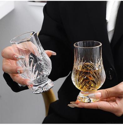 Luxuriöses Whiskeyglas Klares Schnapsglas Brandy Whiskyglas für Likör, Scotch, Bourbon, Tequila, Gin, Tonic, Wodka, Cocktail