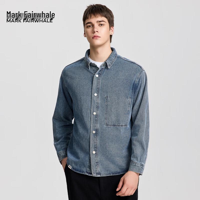 Mark Fairwhale Men's American Retro Denim Overshirt