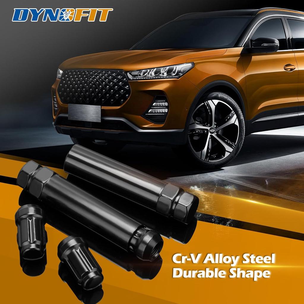 DYNOFIT 6 Spline Tuner Lug Nuts Key For Wrench With 3/4 Inch (19Mm) And 13/16 Inch(21Mm) Hex, Aftermarket Spline Lug Nut Socket Replacement Tool For