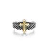 European and American Feather Cross Ring Men's and Women's Fashion Design Trendy Ring