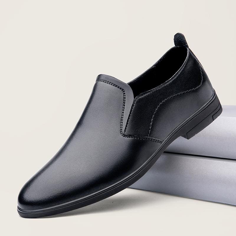 Módní ležérní kožené boty Nový přírůstek Pánské boty Oxford Pohodlné nízké formální obuv pro společenské události Obchodní Pánské Derby boty Tenisky