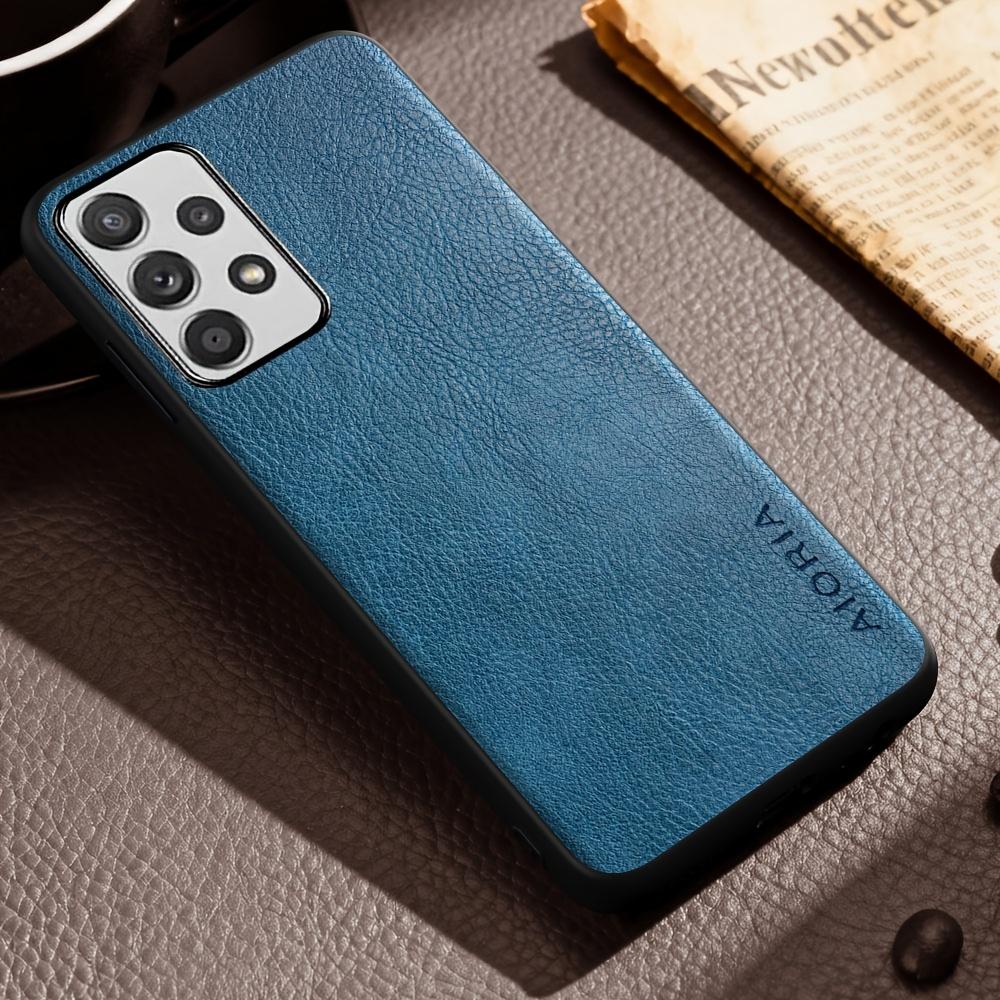 Luxury Case for Samsung Galaxy A13 A23 A33 A53 A73 5G 4G Retro Fashion Natural Texture Solid Color Anti-fingerprints Synthetic Leather Precise