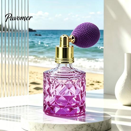 Taschenparfümflasche 10ML Vintage Airbag Parfümflasche, Tragbarer nachfüllbarer Glasleerer Zerstäuber Spray für Reisebehälter