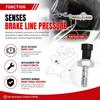 1PCS 4014262 Brake Pressure Switch 4081117 791071, Pressure Switch Sensor Compatible for Polaris RZR Ranger Sportsman General, Brake Switch