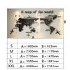Simple Style Wall Stickers English Version World Map 3D Wall Sticker Office English Room Studyroom  Background Wall Sticker