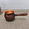 Abfu-Teekessel aus Kupfer für den Herd mit Seitengriff zum Teekochen Teekanne Türkische Kaffeekanne für Zuhause Picknick Küche Tee B
