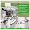 10L Cow Milk Milking Machine Goat/Sheep Pulsating Milking Machine Stainless Steel Milker Bucket With Vacuum Pump Set 220V-240V