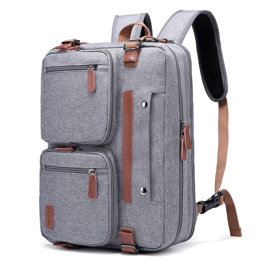 Multifunktionaler Business-Reiserucksack – Konvertierbare 3-in-1 Laptoptasche, Aktentasche & Umhängetasche, Wasserdicht & Diebstahlsicher, Passend für 15,6"/17,3" Laptops
