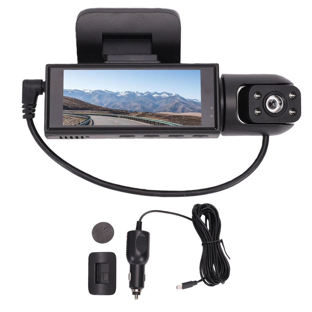 Dashcam Dashboard Camera Automobile Data Recorder 1080P HD Front and Rear Inside Car 360 Degree Traffic Loop Recording