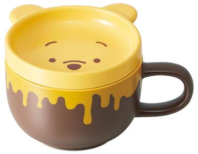 Disney Winnie the Pooh Soup with Microwave and Dishwasher Cup/Mug, 340ml, Lid, Safe, CHSC1-A