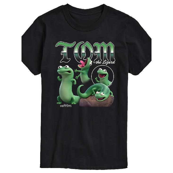 Hoppers Tom Lizard Short Sleeve Graphic T-Shirt Birthday Gifts Christmas Gifts Suitable for Everyday Casual Wear with a Humorous and Witty Style