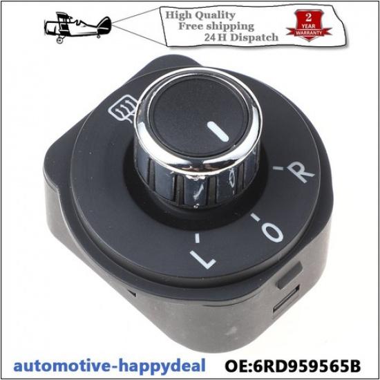 Rearview Mirror Adjust Knob Button Switch For VW POLO 6R 6C HATCBACK