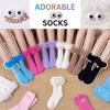 Women's Mid Calf Floor Socks with Pattern, Thick Warm Socks for Indoor Use