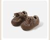 Girls' Winter Knit Toddler Shoes - Cozy Velvet Lined Casual Shoes