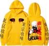 Anime Tokyo Ghoul Hoodie Cool Kaneki Ken Eyes Print Sweatshirt Men Women Casual Oversized Hoodies Harajuku Streetwear