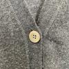 DRIES VAN NOTEN Black wool alpaca cardigan tops M blackUsed