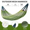 Breathable Mesh Hammock Portable Outdoor Camping Swing Sturdy Ice Silk Hanging Bed  Backyard