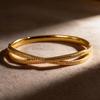Simple Cross Texture Bracelet Women's Bracelet Open Hollow Jewelry Retro