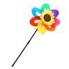 Colorful Garland Sun Flower Windmill Waterproof Outdoor Garden Decoration Site Layout Pinwheels