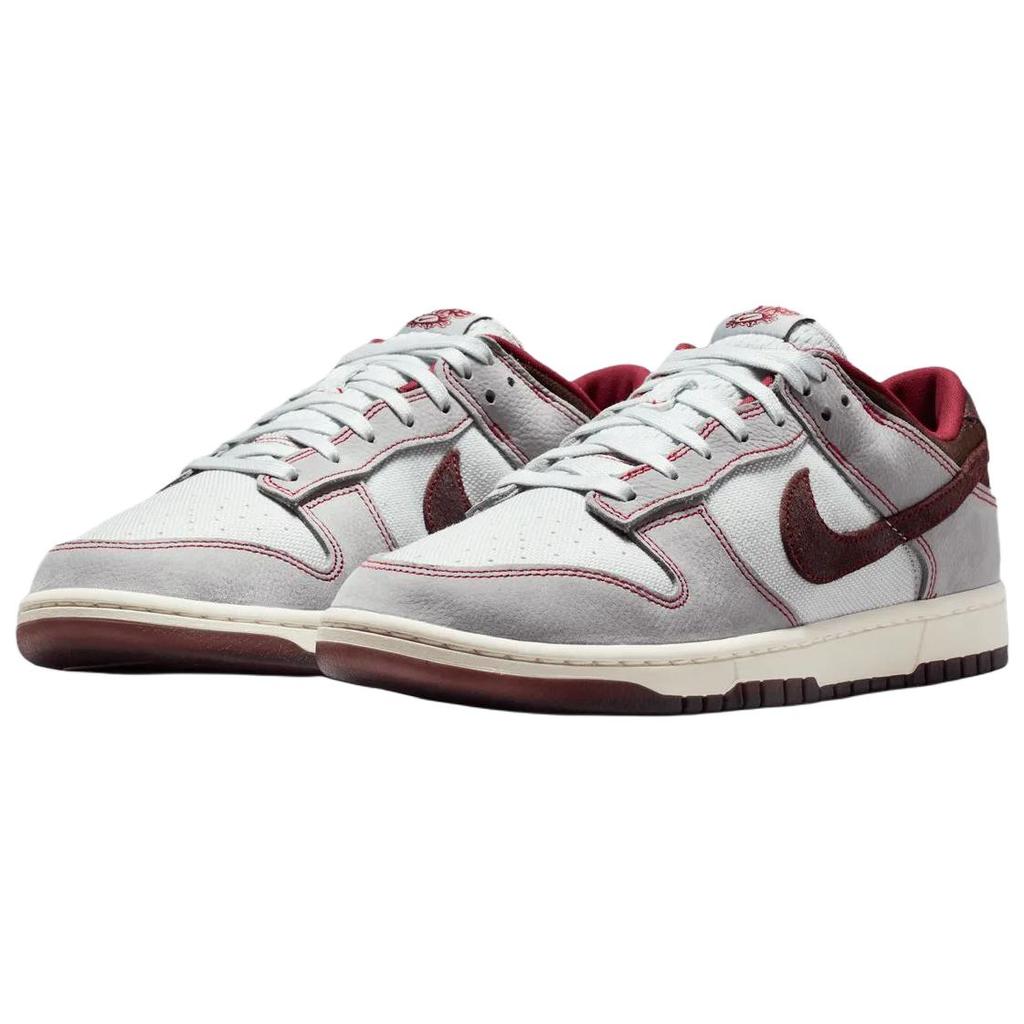 Nike Dunk Low top Skateboard Shoes Men's Gray Red IH1942-001