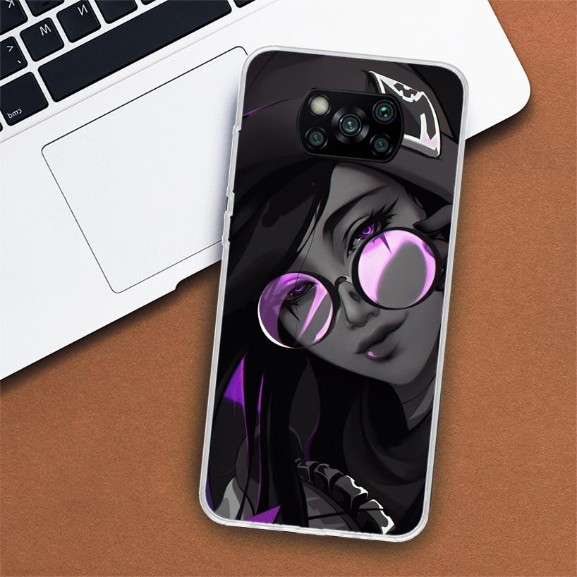 Valorant Killjoy Phone Case For Xiaomi Poco X3 Nfc X4 Gt X5 Pro M5S M4 M3 M2 F5 F4 F3 F2 F1 Mi Note 10 Fundas Shell