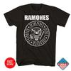 Ramones Seal Logo Unisex Inspired T Shirt Rock and Roll Music Band Fans Tee NEW