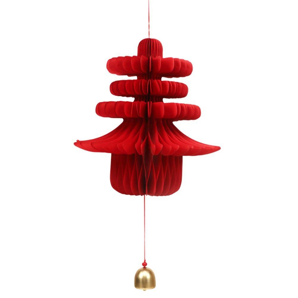 Foldable 2025 Snake Honeycomb Decoration Chinese style Traditional New Year Red Honeycomb Lucky Reusable Spring Festival Pendant