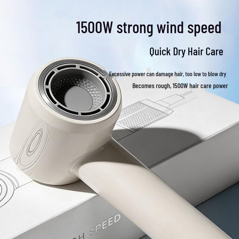 High-Power Silent Hair Dryer with Constant Temperature & Quick-Dry Technology, Negative Ion Feature for Home & Dorm Use