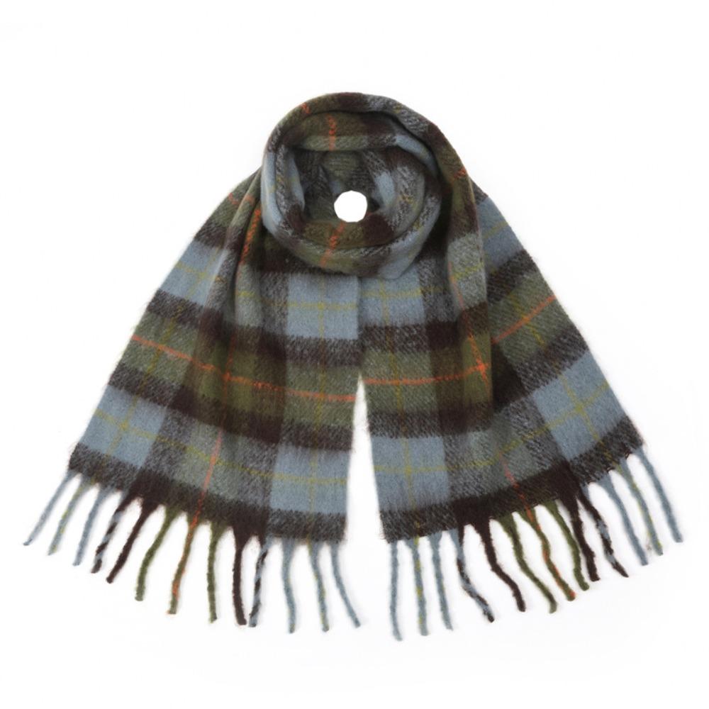 Plush Rainbow Tassel Shawl Mohair Winter Cashmere Scarves Retro Warm Wraps  Autumn Winter