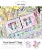 ZABC Emotion Series Floral Tape Set: 2 Styles for Journal Decoration and Collage