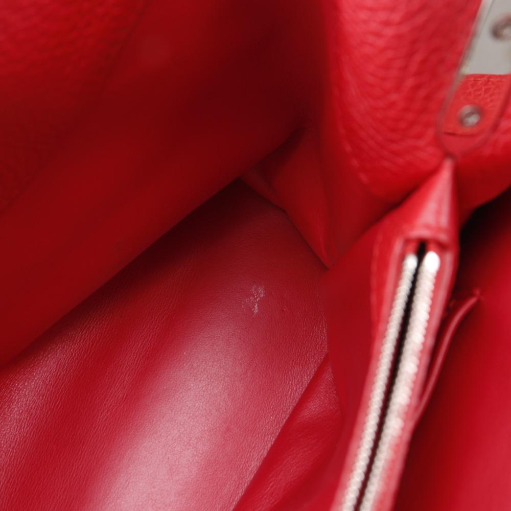 Louis Vuitton CAPCSINE MM Handbag M94412 Parnasea Red/Taurillon Clemence Leather Women Used