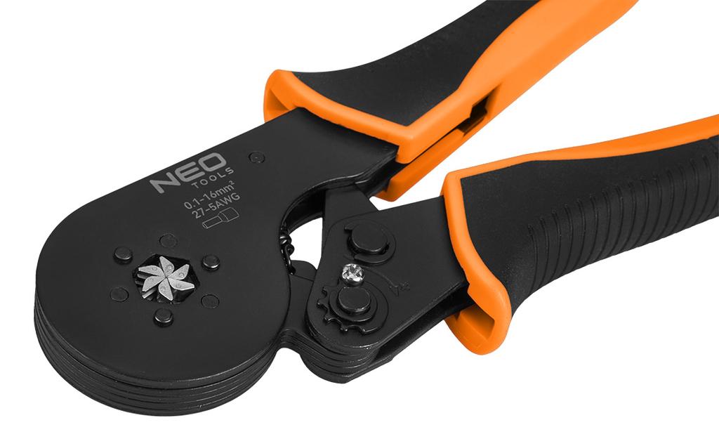 Crimping Pliers for Cable End Sleeves, 6 Stones, Sleeve Diameter: 0.1 - 16 Mm2