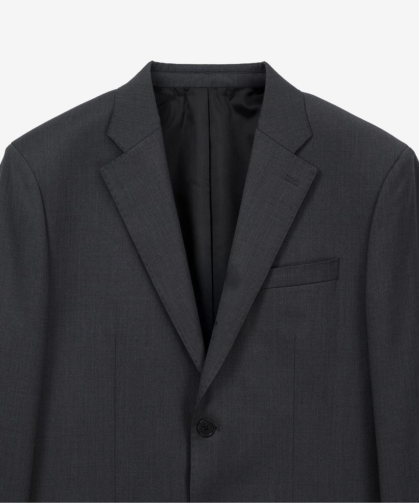 Tngt Classic Wool Suit Jacket (Charcoal Gray) Tnja6E101Cg