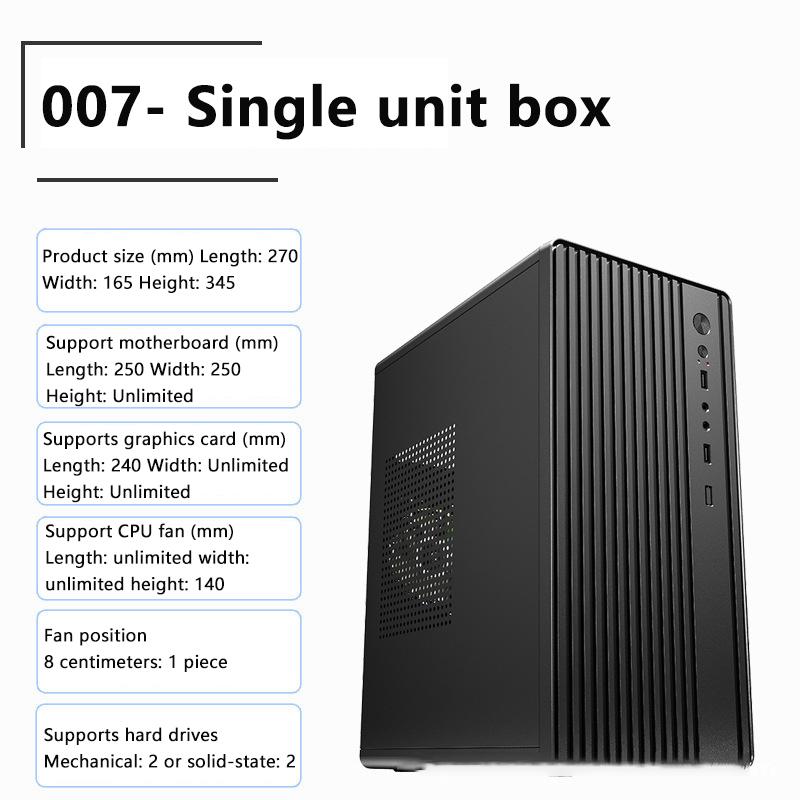 Mini Diy Computer Case For M-Atx/Itx Motherboard Atx Power Supply 240Mm Graphic Card Length Gpu 80Mm Air Cooling Fans