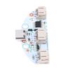 Type-C LED Touch Control Panel with 3-Gear Stepless Brightness Dimming for Lamp Plate Replacement Projects